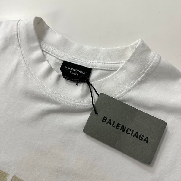 売上総額１位！バレンシアガ メンズ コットンロゴTシャツ フェイク bab75631